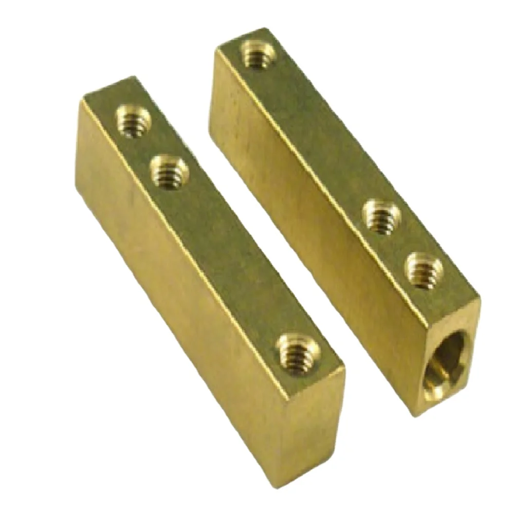 Electrical plug connector brass with tinned terminal