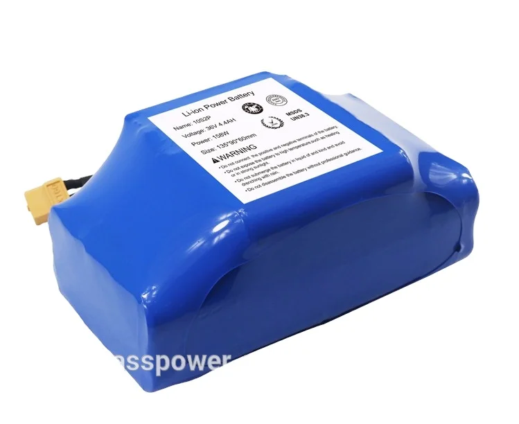 18650 battery 10s2p 36v 4.4ah battery pack with power battery cells