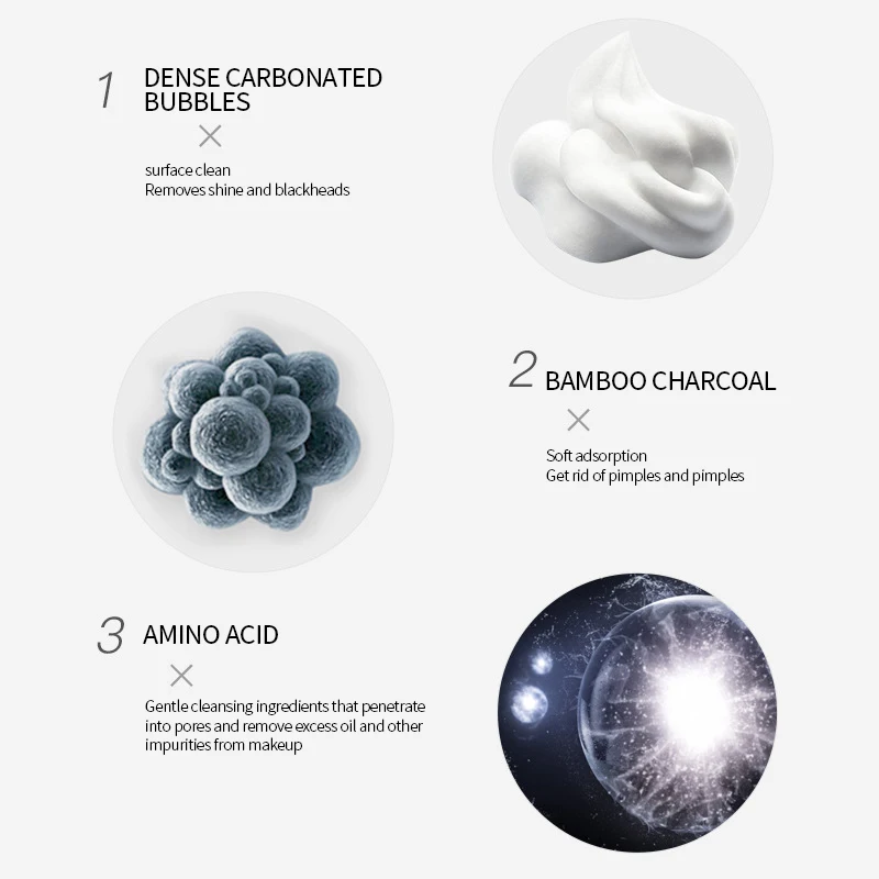 Oem Wholesale High Quality beauty facial mask Amino Acid Bubble Mask Deep Cleansing Foam Mask