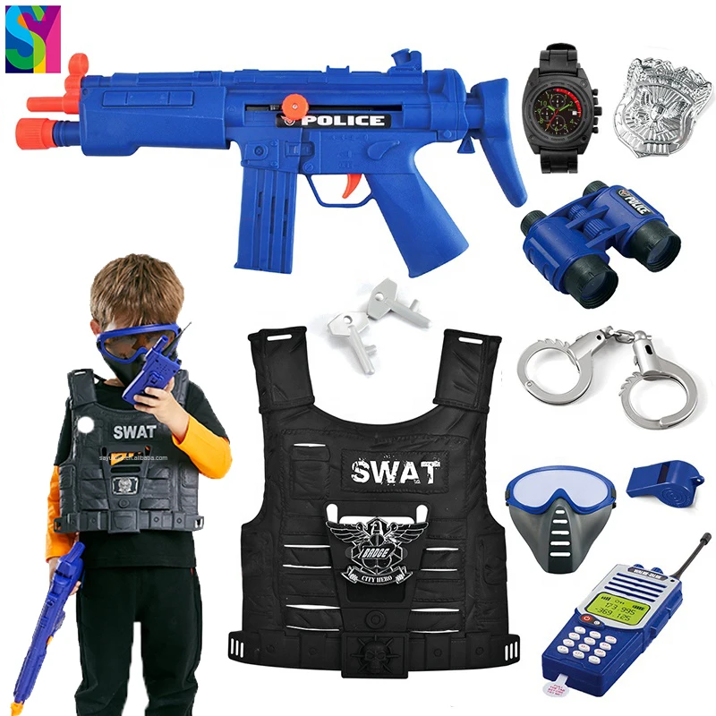  SY Jouet Enfant Kids School Education Toys Pretend Play Set Role Playing Game Police Station