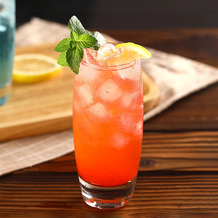 Clear 10oz Highball Glasses Cocktail Glass Tumbler for Mojito and Tom Collins