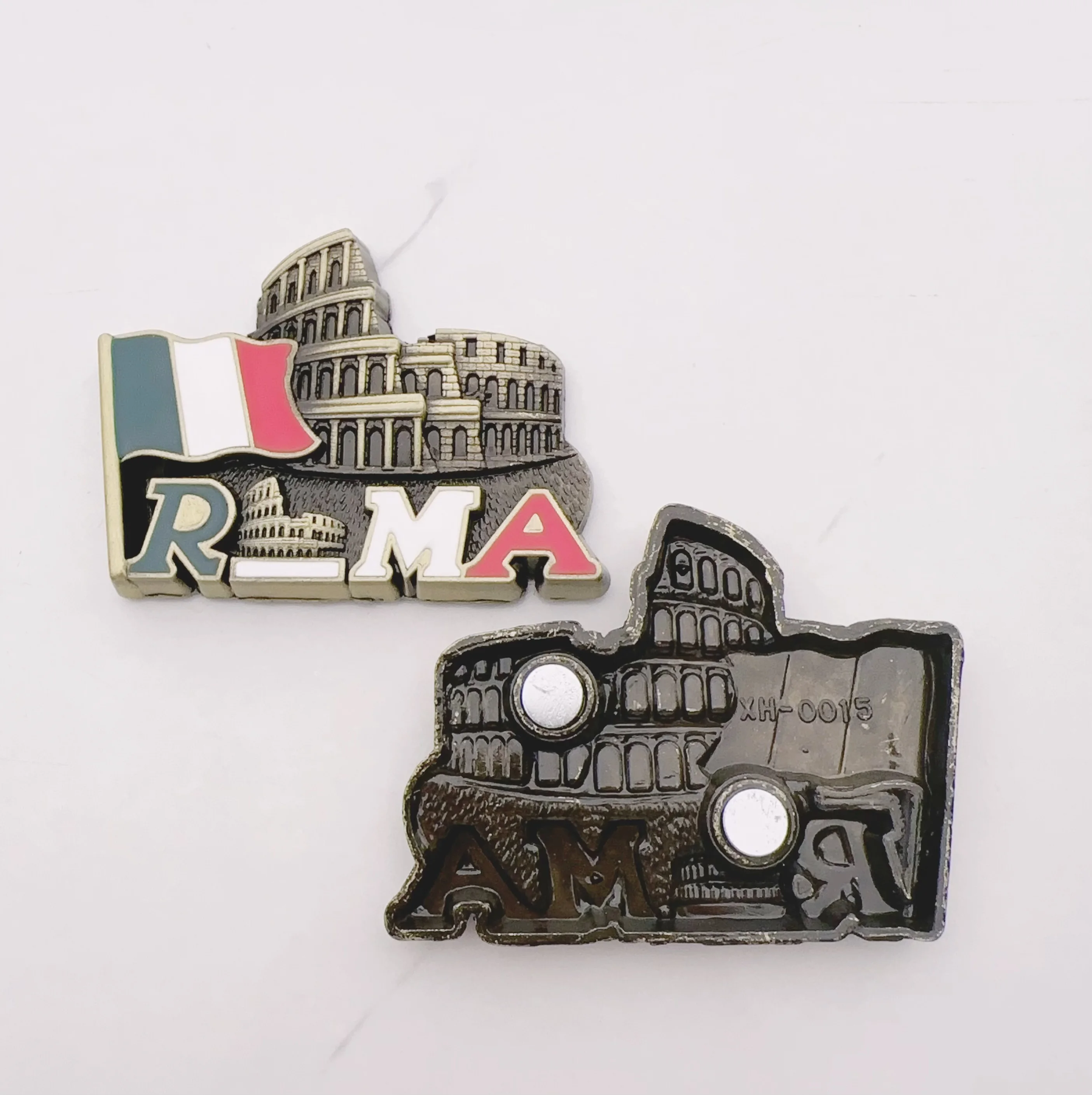 Custom Logo 3D Berlin Vietnam Shape Fridge Magnets Tourist Souvenir Metal Magnet Promotional Refrigerator Magnets Manufactured