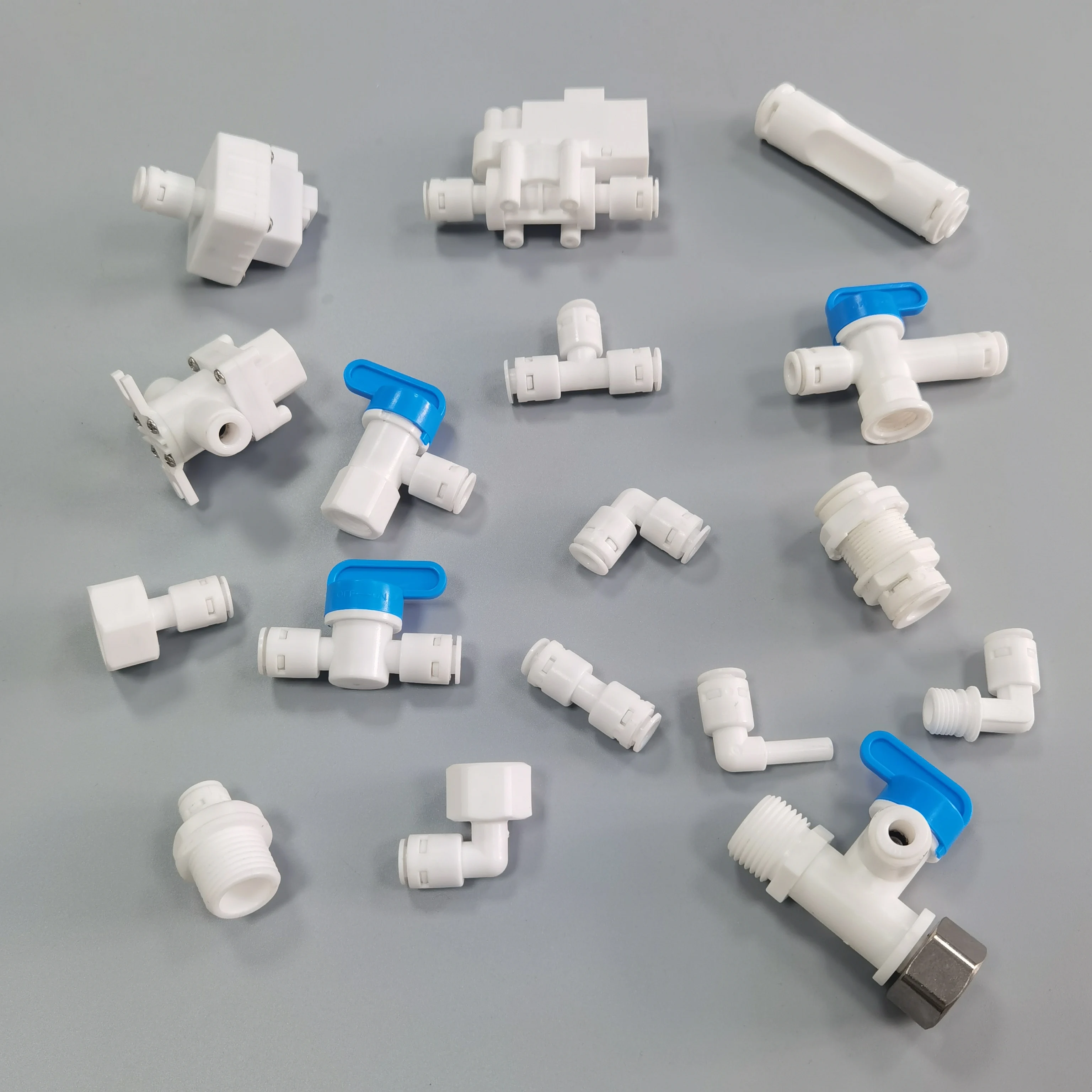 ro spare parts bulkhead fittings push to connect RO fitting quick connector water filter fittings