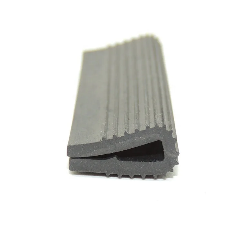 Extruded u shaped rubber channel edge EPDM strip for panel