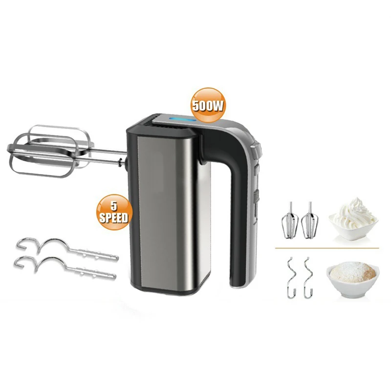 150w/200w/250w/300w Hand Mixer Electric Power Handheld Mixer For Baking Cake Egg Cream Food Beater 5-speed With Turbo