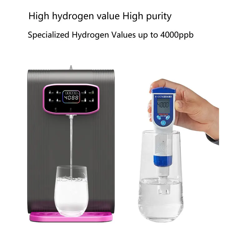 SPE/PEM Hydrogen Enriched Cup Water Generator H2 Countertop Instant Hydrogen Enriched Water Machine 4000ppb