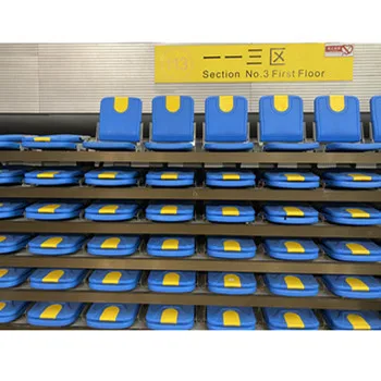 Telescopic Bleachers Metal Movable Grandstand Seat For Basketball Stadium