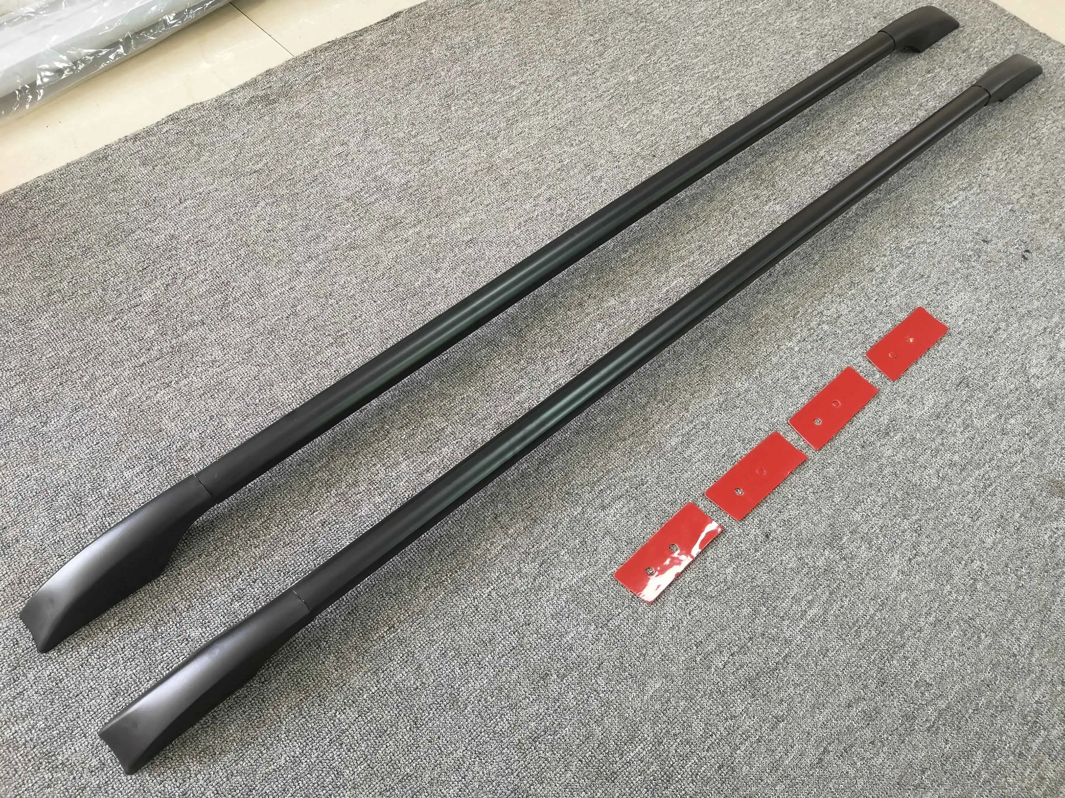 YH-C-144 High quality aluminum alloy+ABS universal roof rails roof rack luggage rack side rails paste sticker