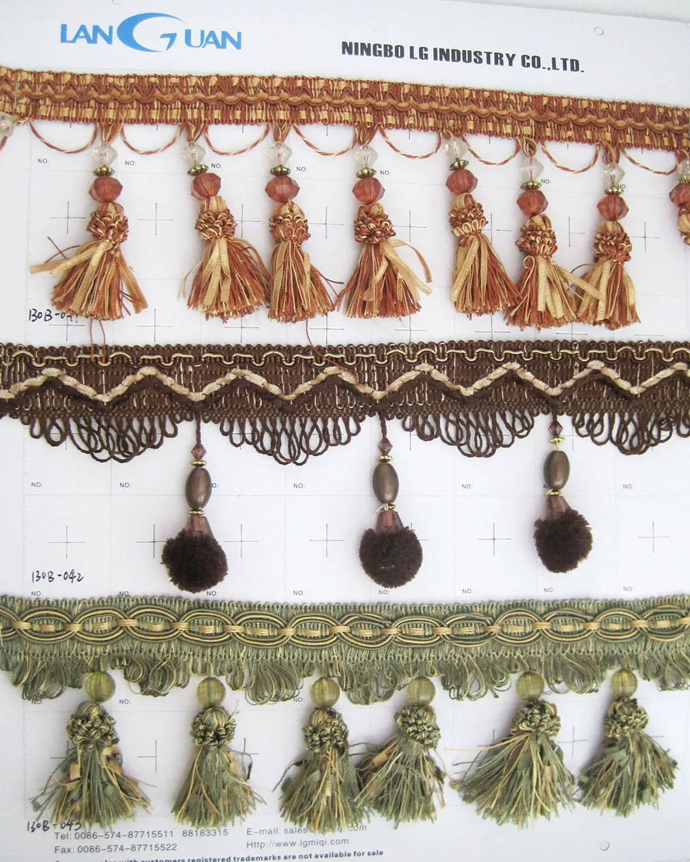 China supplier Beauty curtain tassel beaded fringes and trims