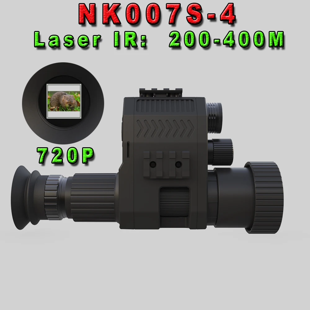 NK007plus   digital night vision camera clip on camera monocular with laser IR 940nm