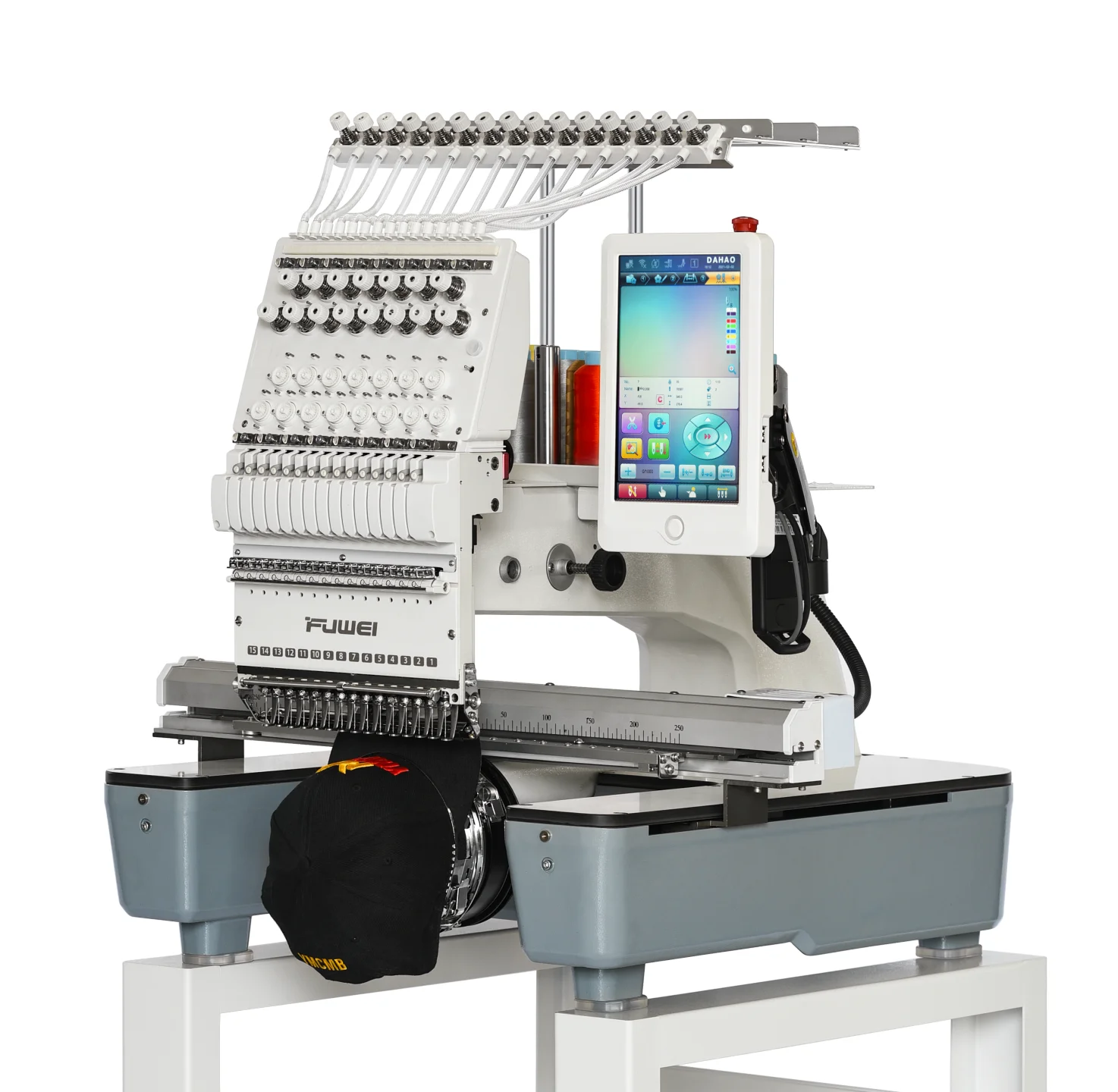 latest single head 15 needles professional cap computer embroidery machine with good price
