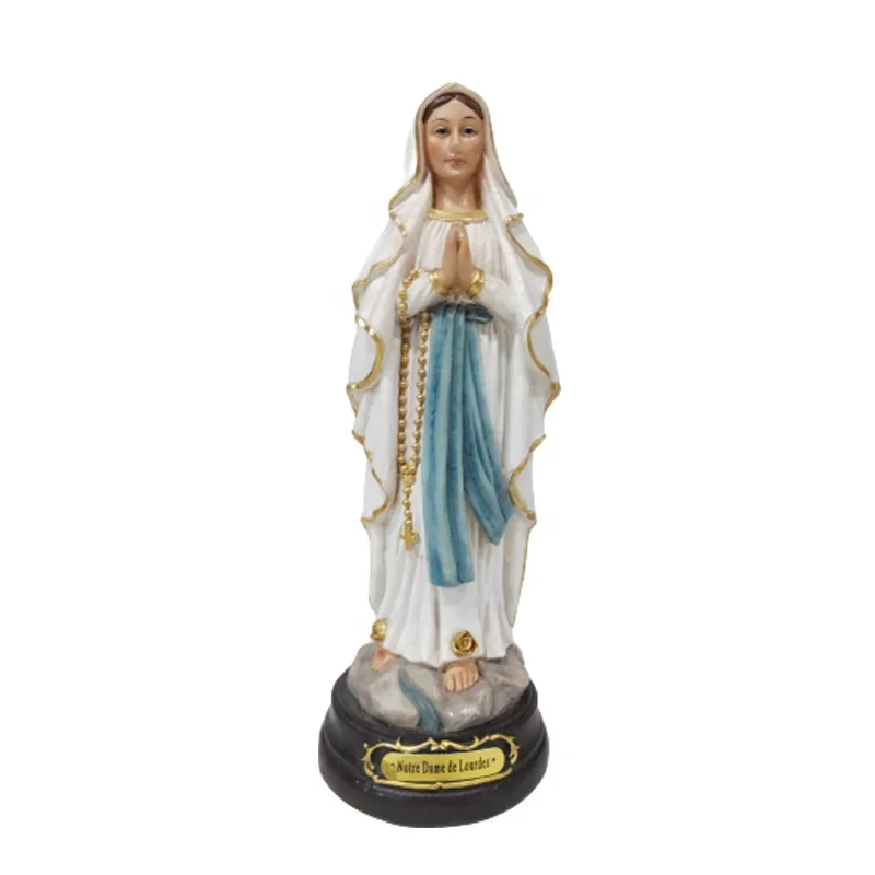 Custom Resin Catholic Religious Products Mother Mary Statue Craft Souvenirs Home Decor Sculpture Christian Gifts Religious