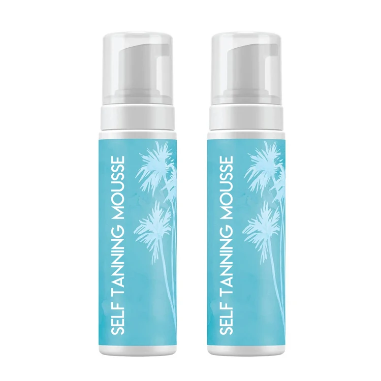 Customized Shades Self Tanner Light/medium/dark/ultra Dark Tan Foam Sunless Body Self Tanning Mousse