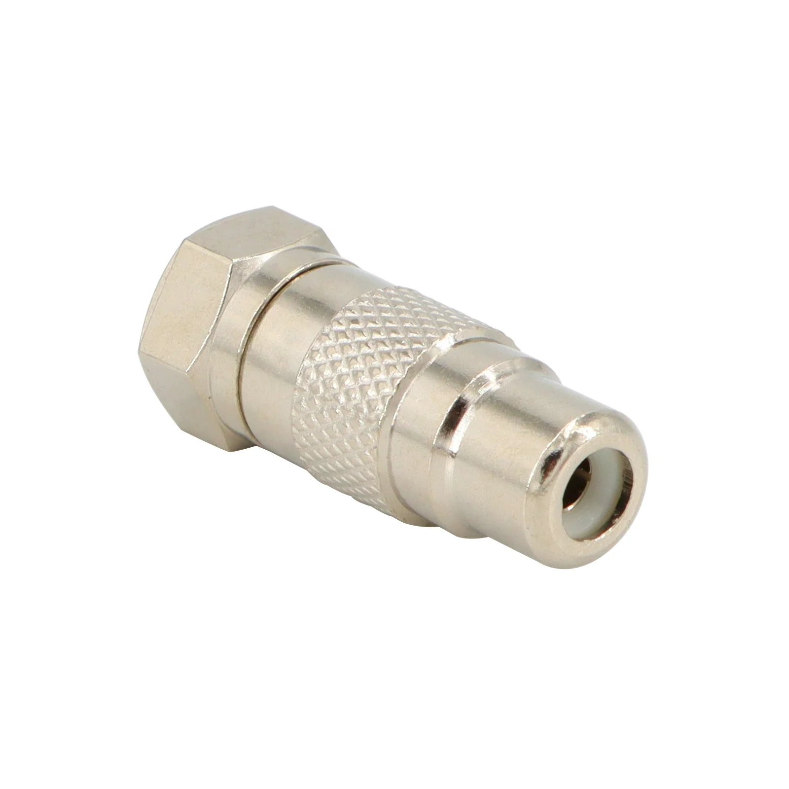RCA Female to F-Type Male RF Adapter Coaxial Connector for Sega Atari 2600 7800 Coleco Commodore Gaming Systems