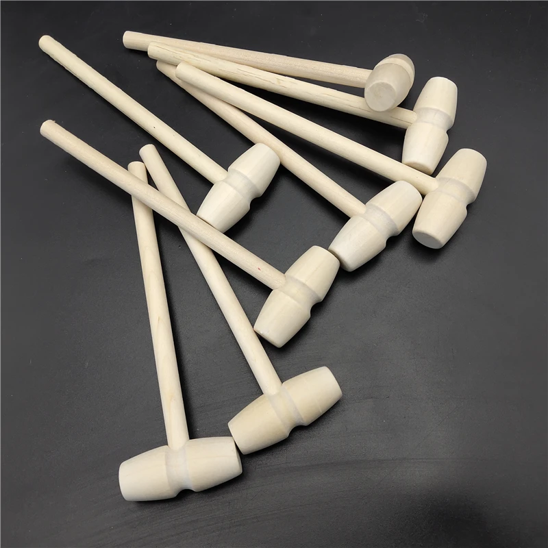 Good Gift For Children Mini Wood Hammer Mallet Toy For Chocolate