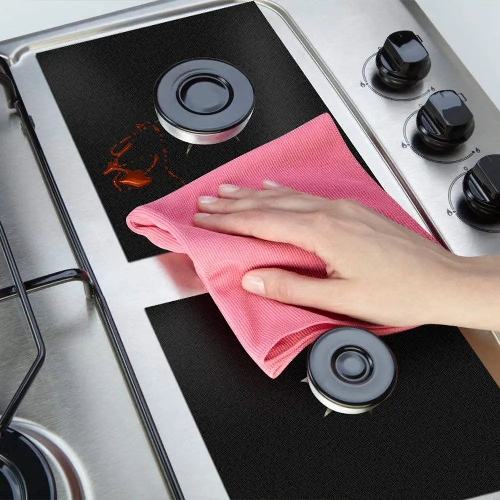 Reusable Gas Stove Protectors Non-stick Cooker Protective Cover Stovetop Burner Waterproof Cleaning Pad for Gas Stove