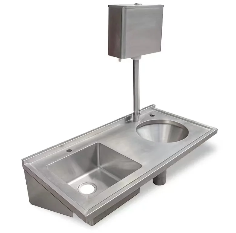 Luxury Stainless Steel deep drawn Composite Rectangular Hospital Sink