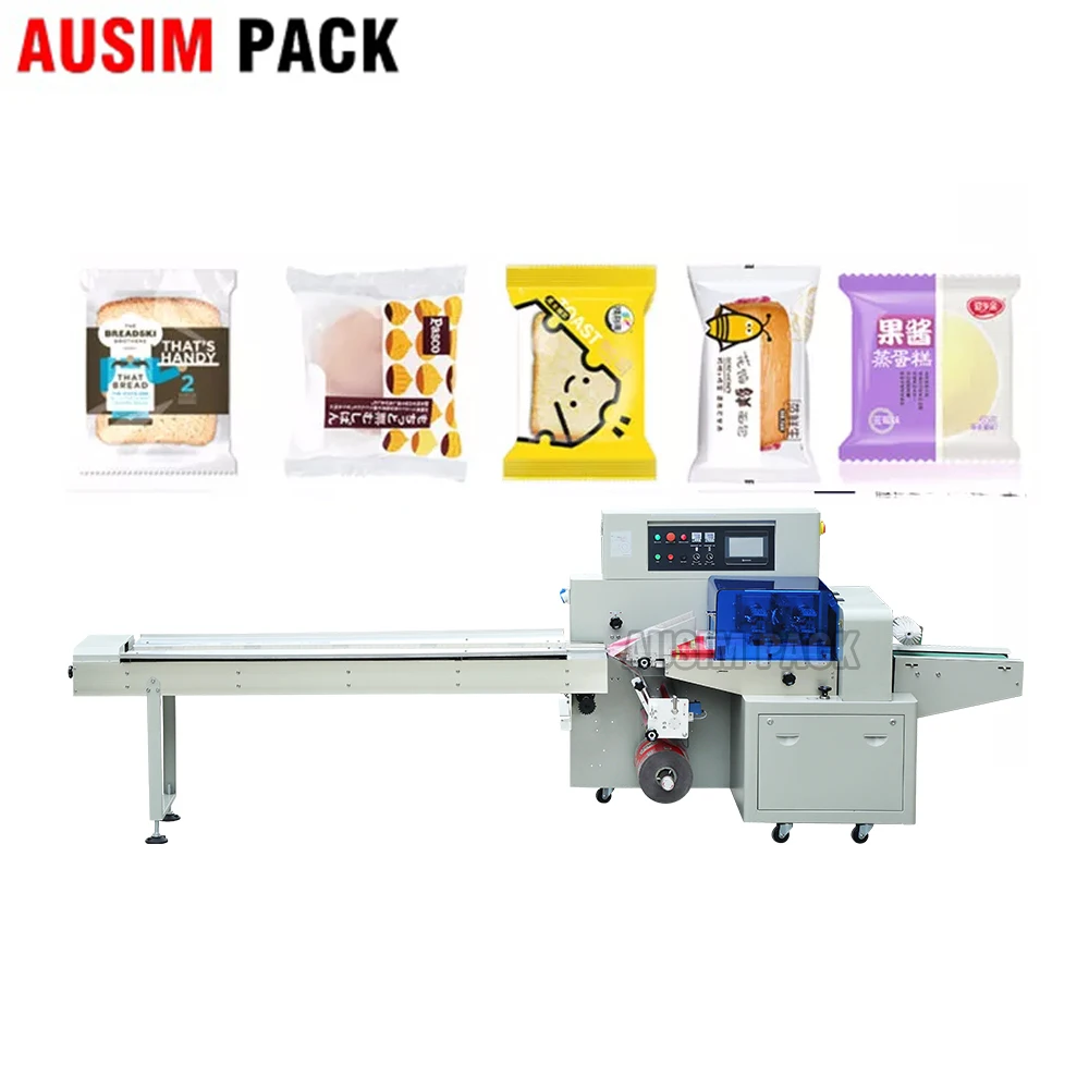 Automatic Flow Ice Cream Bar Packaging Machine Ice Lolly Stick Ice Popsicle Pillow Packaging Machine