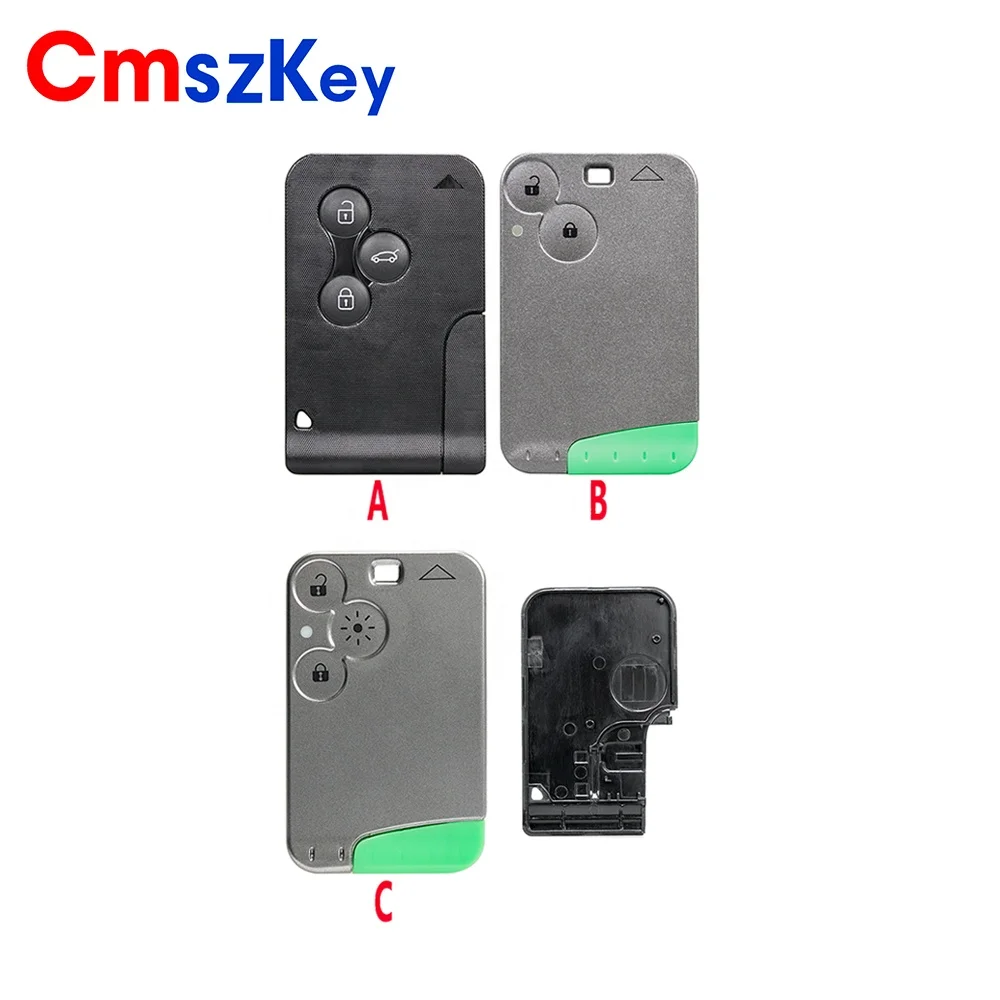 For Renault Clio Logan Megane Scenic Laguna Espace  2B 3B Remote Smart Card Shell Case With Key Blade