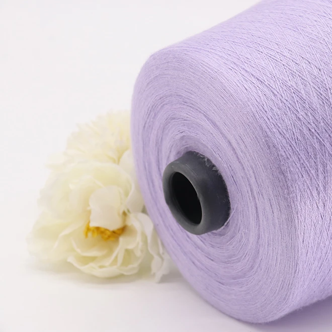 Лучшая цена 28s/2 48nm/2 вискоза Pbt нейлон Смешанная окрашенная пряжа для свитера вязальная машина пряжа