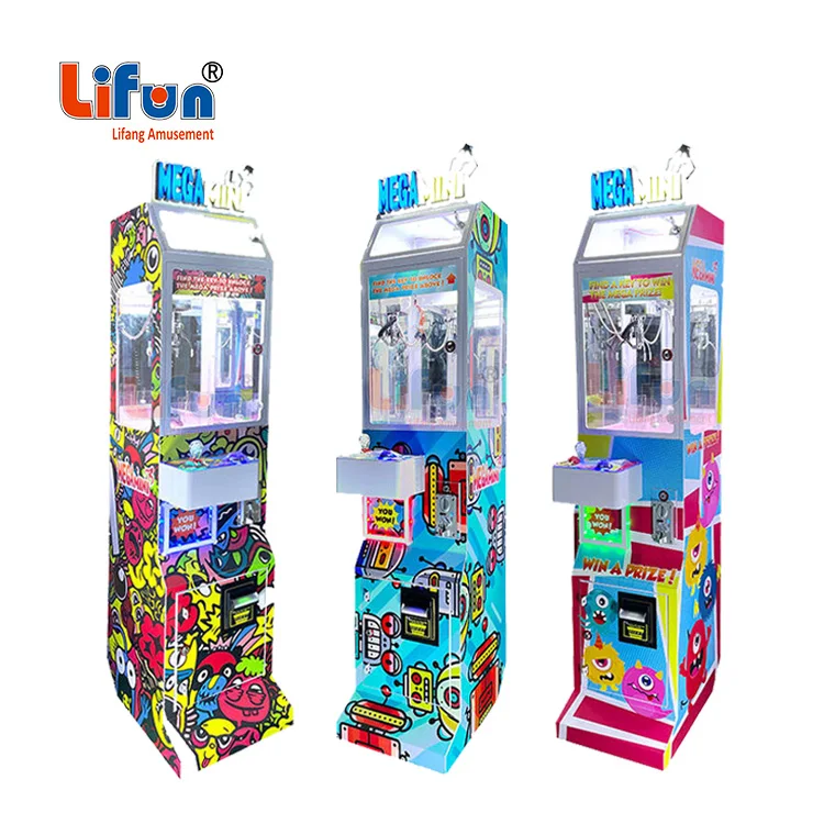 rainny lifang amusement alibaba customized small claw machine mega mini plush toy claw machine with bill acceptor