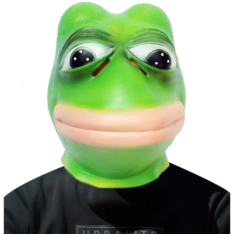 Adult Frog Mask Soft Latex Overhead Animal Costume Props for Christmas Easter Party Decorations PC Rubber Material Funny Mask