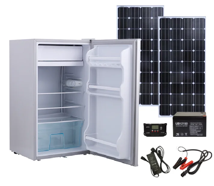 Factory Price DC 12/24V Freezer LP-BC98 Home Apartment Hotel Frozen Double Door Photovoltaic Solar Refrigerator
