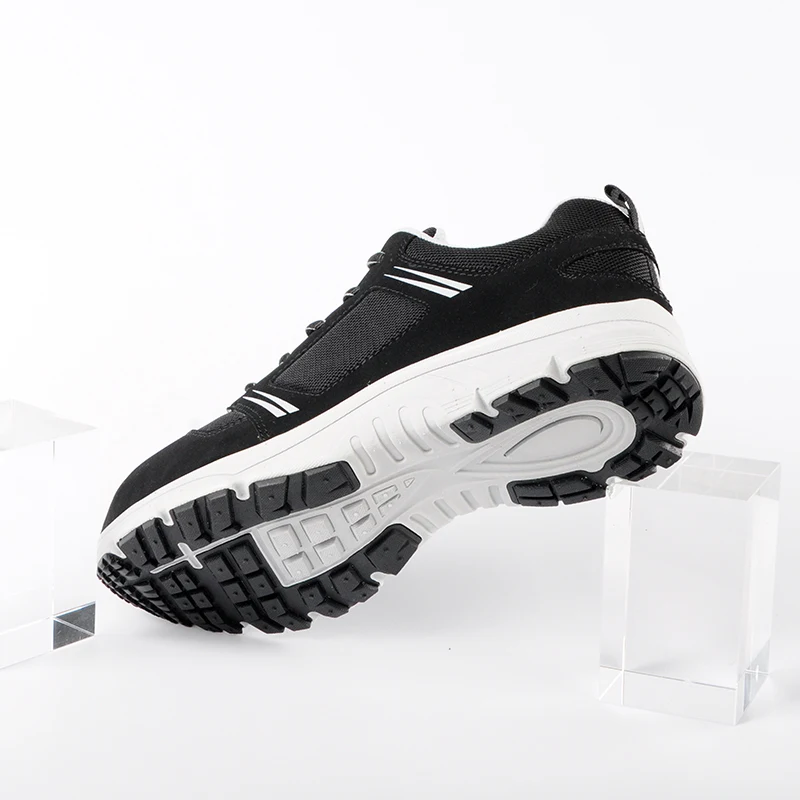 Breathable fashionable leather woman & man work and safety shoes casual style