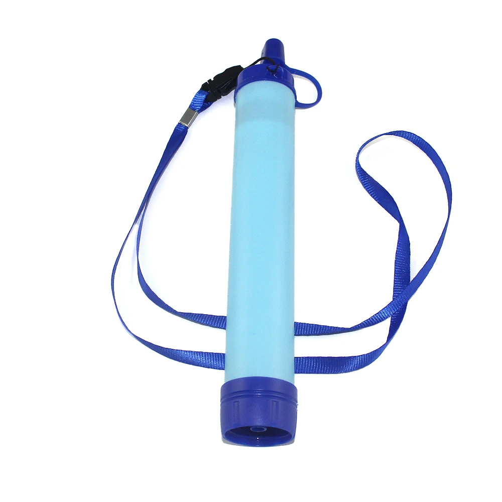 Factory Direct Supplying Outdoor Water Filter Straw, New Arrived Emergency Mini Water Purifier Tool Camping Water Filter