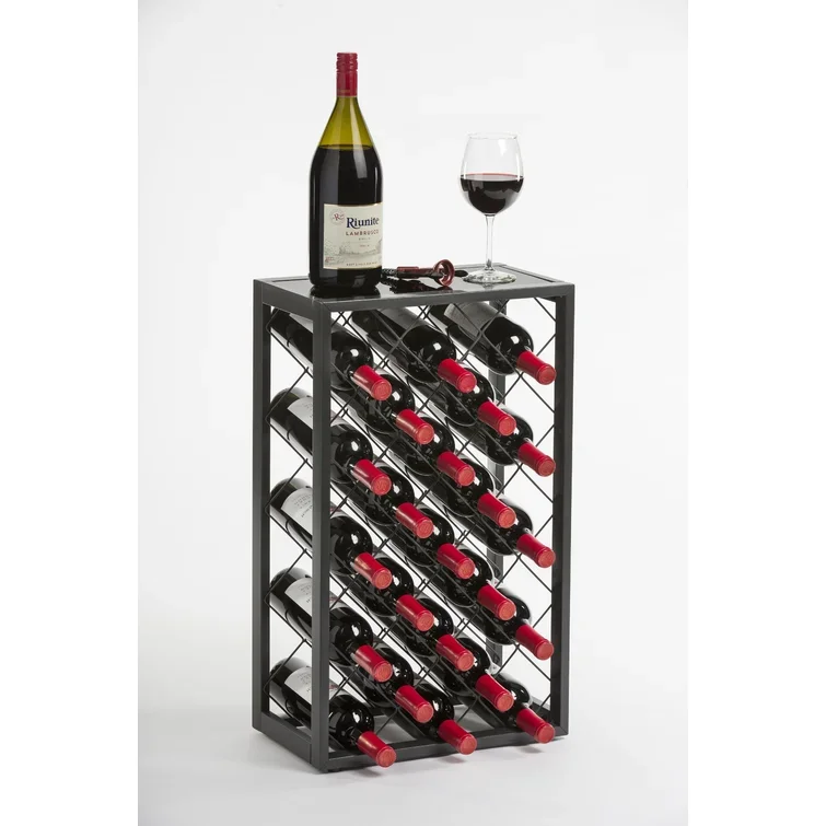 Wholesale Tabletop Metal Wine Display Rack Kitchen Racks and Holders Wine Holding Rack