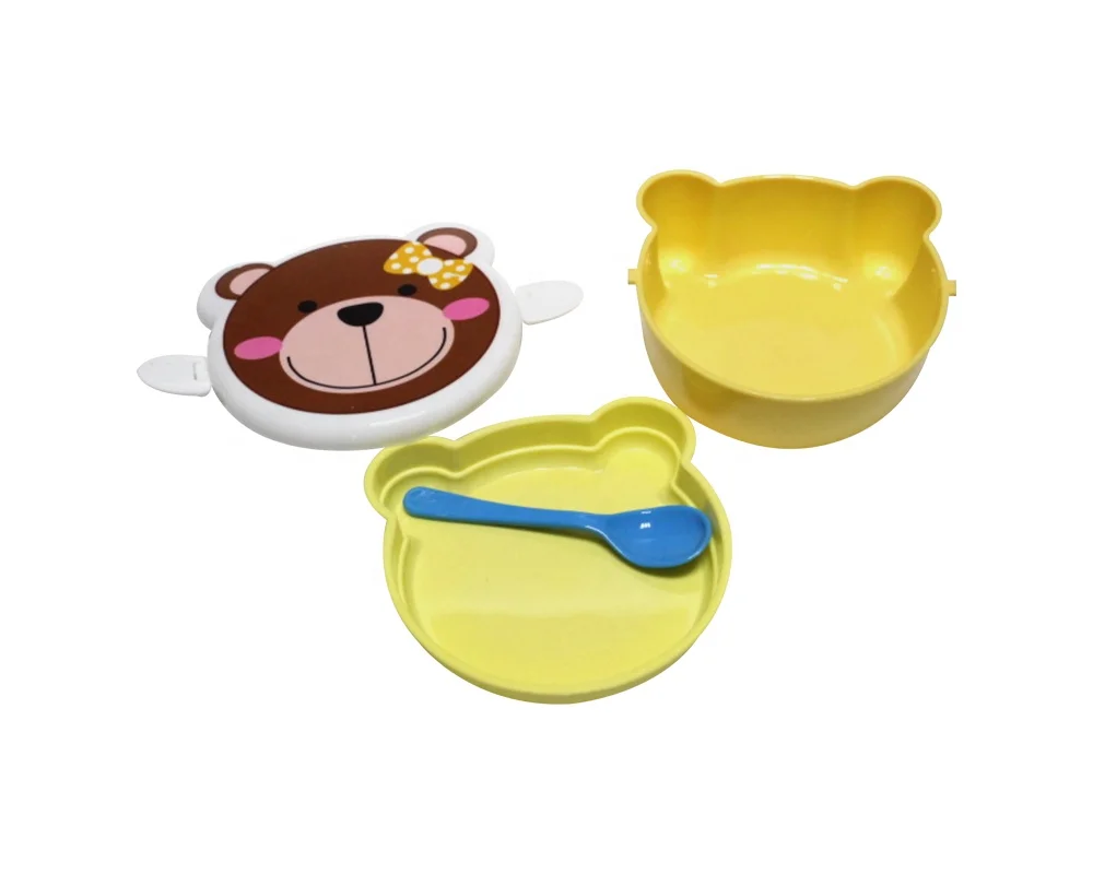  Детский Ланч-бокс без бисфенола А пластиковый в виде животного с замком