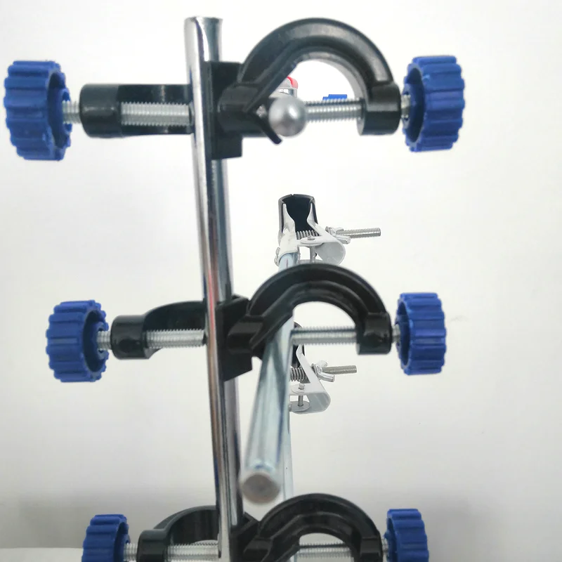 Chemistry Laboratory Stand Retort 3 Retort Ring Rod and Flask Clamp
