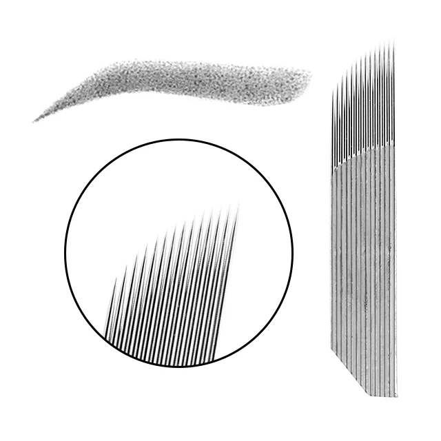 Chinese Original Manufacturer Wholesale Price Popular Disposable 3D Embroidery Permanent Makeup Eyebrow Tattoo Needle