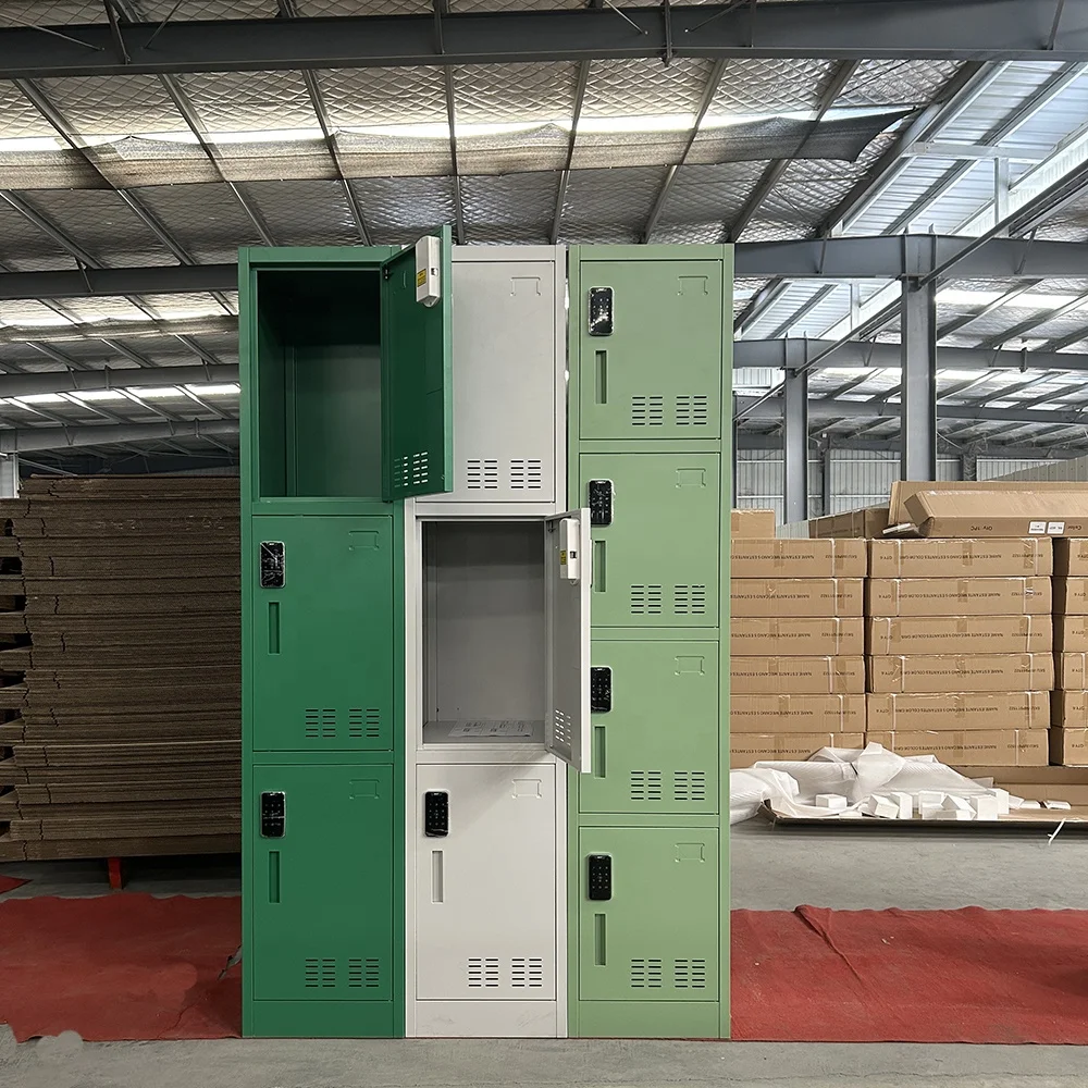 Steel locker Cabinet digital locker password locker  with  4 doors