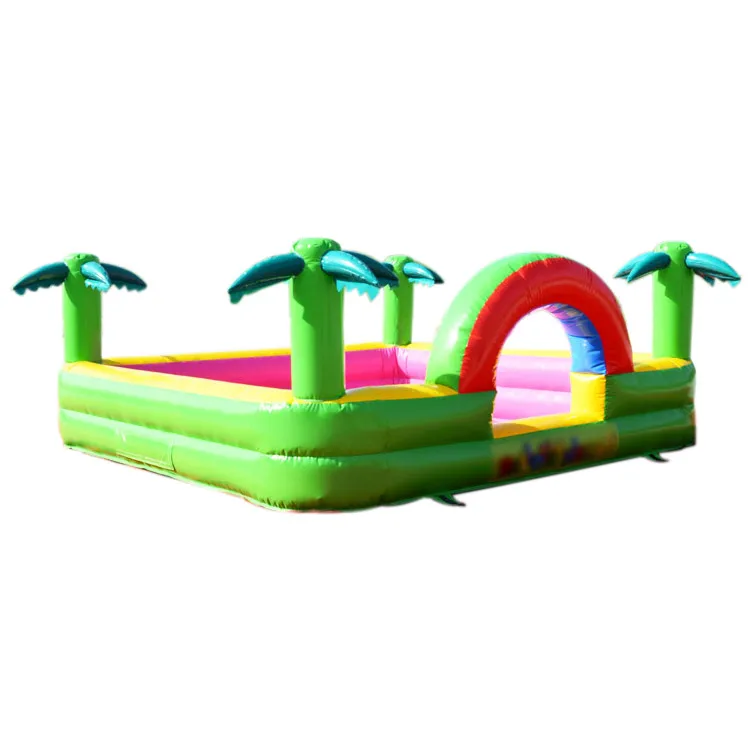 palm tree inflatable foam pit/ inflatable ball pit pool for kids