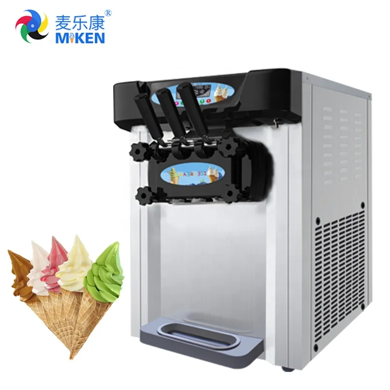 MK-618NCTB home use small table top three flavors automatic counter soft serve ice cream maker machine