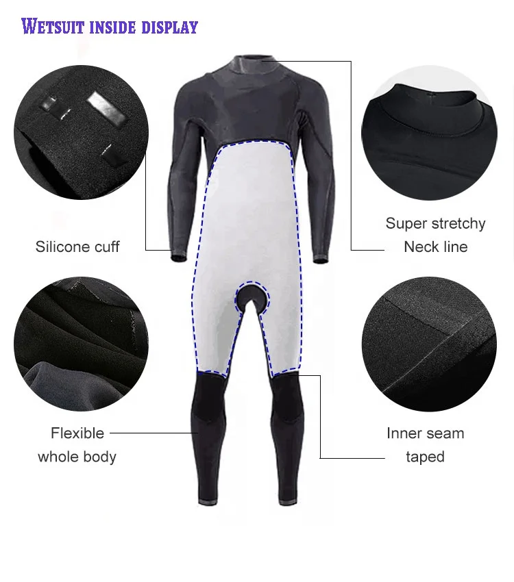 2023 Wetsuit Diving Wet Suit Surfing Mens Chest Zip Wetsuit Yamamoto 39 OEM Super Stretch Yamamoto Neoprene MAN Animal GBS