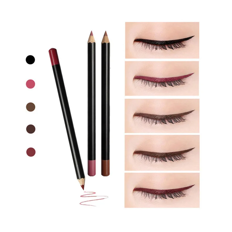 VV-07 Make Your Own Brand 16 Color Waterproof Custom Lipstick Cosmetics Eyeliner Pencil Multifunctional Lip Liner