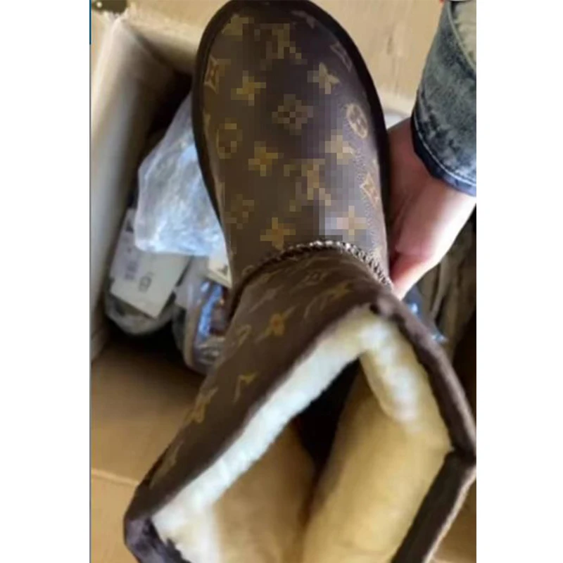 
Hot selling OEM Wool high - barrel uggly boots cotton shoes with high quality 