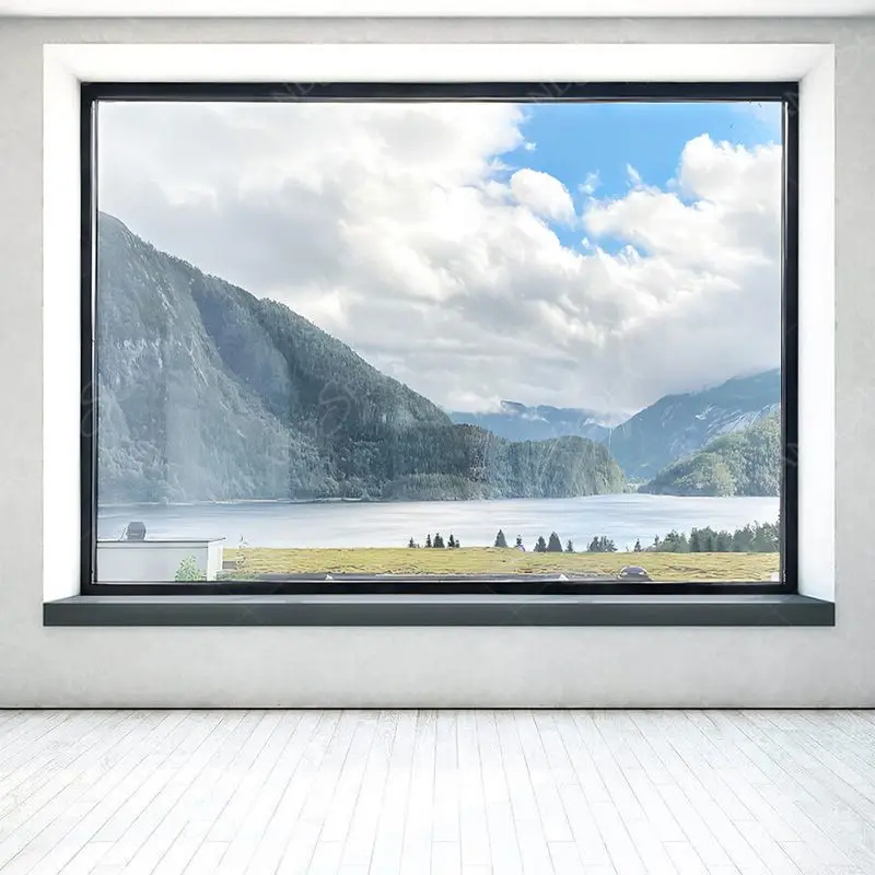 Large Glass Windows Cost Big Picture Aluminum Frame Fixed Glass Windows Soundproof Panoramic Window Fixed Window