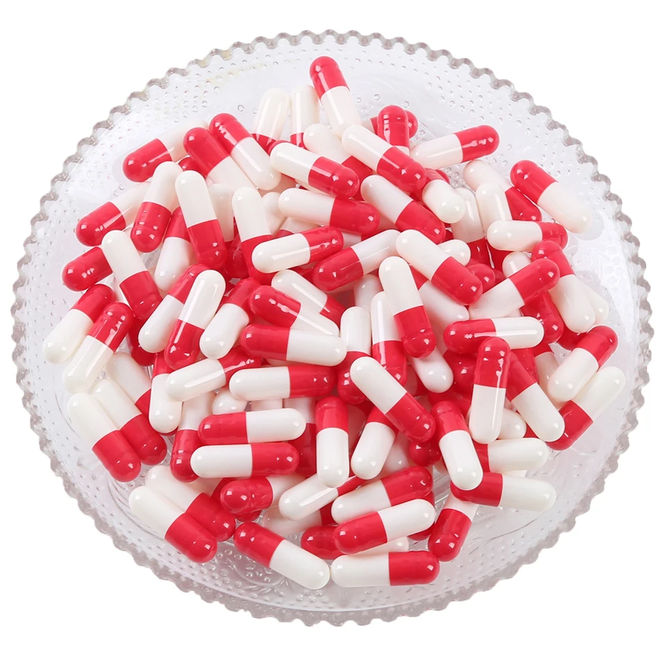 dark or light red empty gelatin capsules/empty hpmc capsule