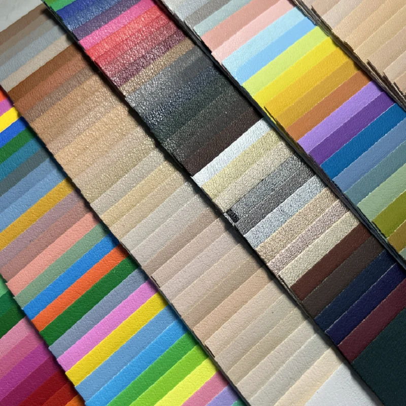 Shoe Lining PU Coating Material Pigskin  Soft Microfiber PU Roll for Shoes Lining Fabric