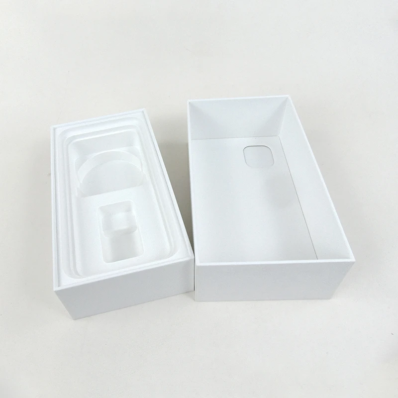 Custom design new style mobile phone box white paper packaging box phone cover box for electronic product