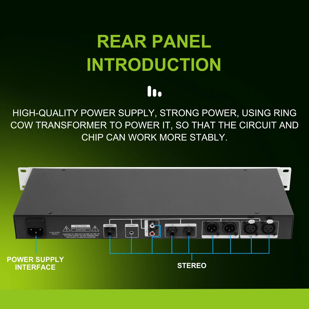 Studio professional 8 channel headphone amplifier HPA1600