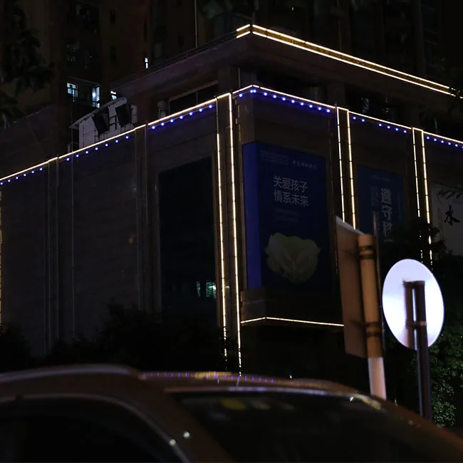 24V 40Mm Addressable String Media  Lights Led Pixel Point Source Light For Facade Lighting