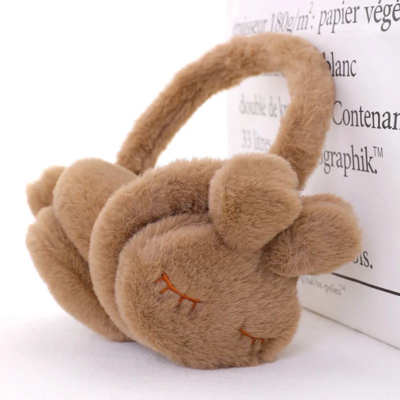 Ladies and children adjustable fruit earmuffs autumn and winter warm earmuffs ear warm cartoon plush earmuffs wholesale