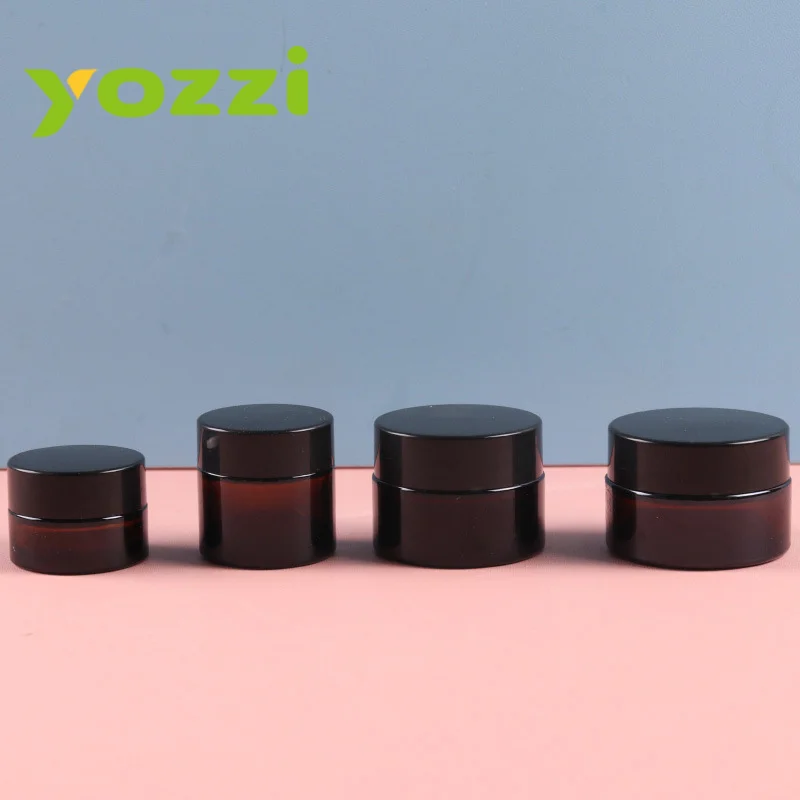 Fast Delivery 10ml 15ml 20ml 30ml 50ml 60ml 100ml 270ml Brown Transparent Cosmetic Glass Jars