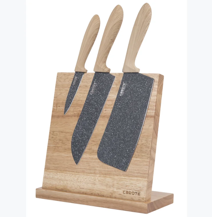 Magnetic Wooden Kitchen Knife Seat Wholesale Large Wooden Kids Cutting Board Knife holder