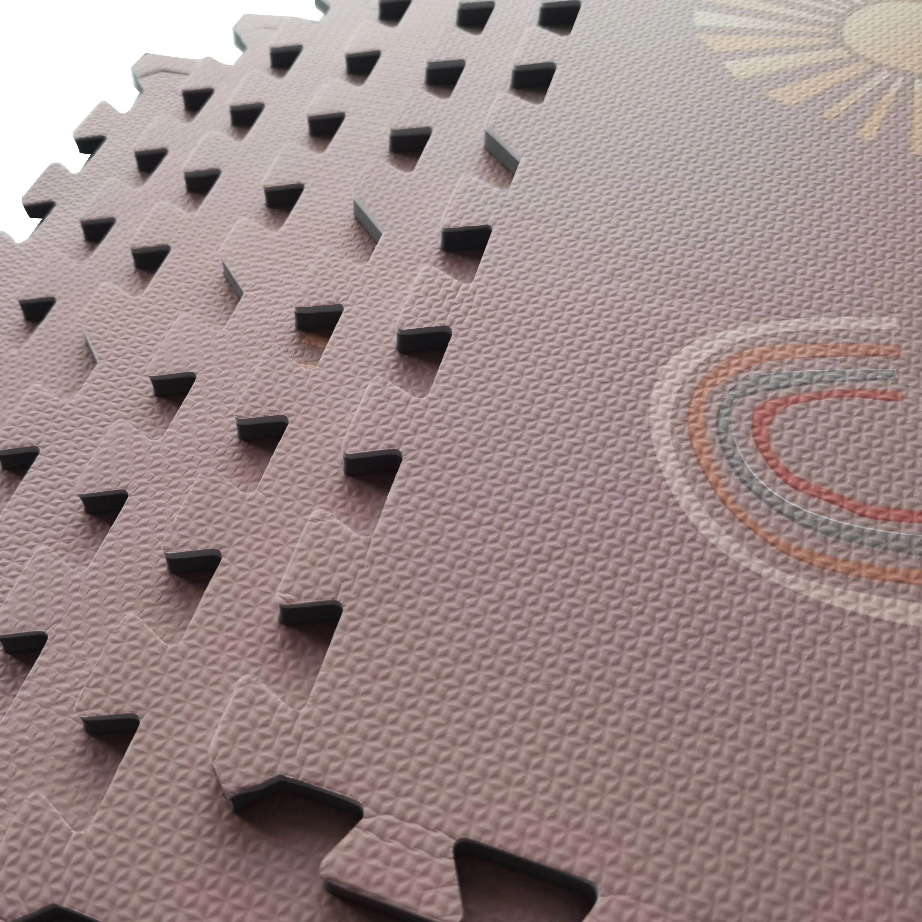 2024 Rainbow New Design Extra Large Plastic Non-Toxic Interlocking Foam Play Puzzle Mat Soft Baby Floor Mat for Infant