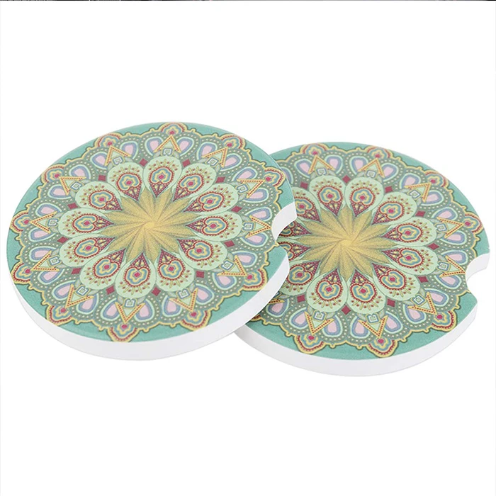 Самая дешевая керамическая подставка под автомобиль с УФ-печатью и логотипом на заказ